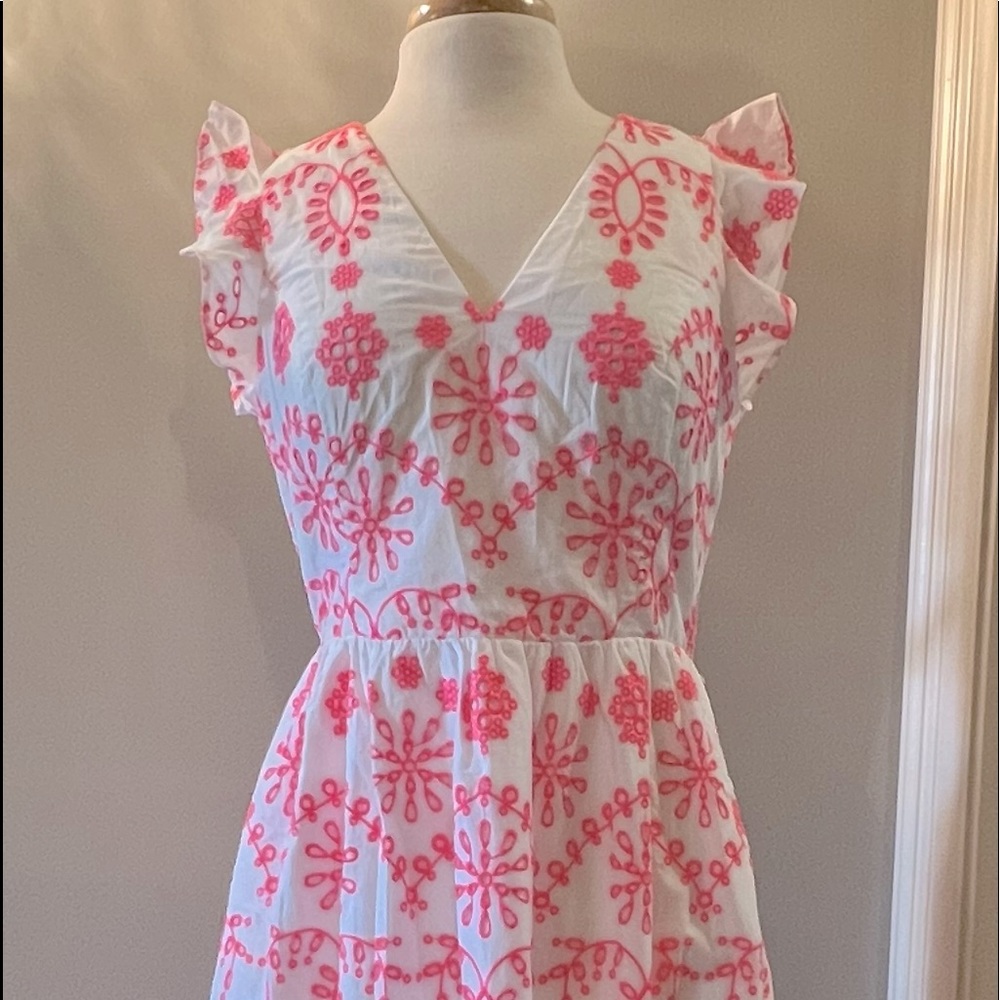 NWT Lilly Pulitzer Lillyanne Midi Dress Coral Size 8
